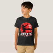 Karate Jumping Side Kick Japans T-shirt (Voorkant volledig)