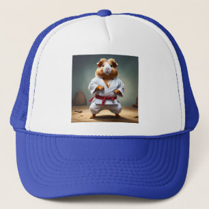 **"Karate Kampioen: De Onverschrokken Cavia"** Trucker Pet