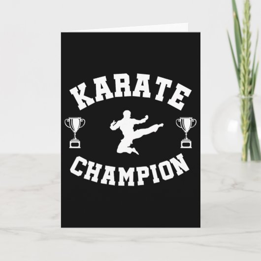 Karate kampioen kaart (Voorkant)