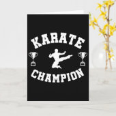 Karate kampioen kaart (Gele Bloem)