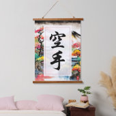 Karate Kanji Hangend Wandkleed (Slaapkamer)