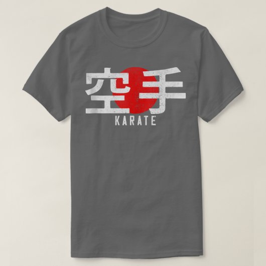 Karate Kanji Martial Arts Japan GYM Dojo Japans T-shirt (Design voorkant)