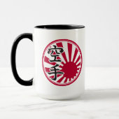 Karate Kanji Rijzende Zon Mok (Links)
