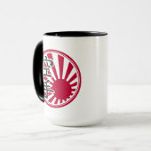 Karate Kanji Rising Sun Mok (Voorkant links)