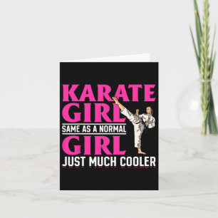 Karate Karate Girl is net hetzelfde als een normaa Kaart