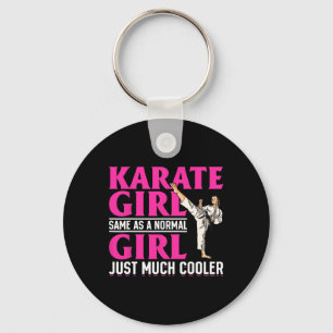 Karate Karate Girl is net hetzelfde als een normaa Sleutelhanger
