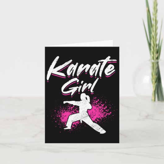 Karate Karate Girl Kaart (Voorkant)