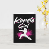 Karate Karate Girl Kaart (Gele Bloem)