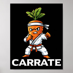 Karate Karate Wortel Martial Arts Instructeur Poster