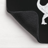 Karate Karatesaurus Rex Dinosaur Grappige Krijgsku Muismat (Hoek)
