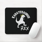 Karate Karatesaurus Rex Dinosaur Grappige Krijgsku Muismat (Met muis)