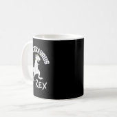 Karate Karatesaurus Rex Dinosaur Grappige Vechtkun Koffiemok (Voorkant links)