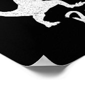 Karate Karatesaurus Rex Dinosaur Grappige Vechtkun Poster (Hoek)