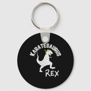 Karate Karatesaurus Rex Dinosaur Grappige Vechtkun Sleutelhanger
