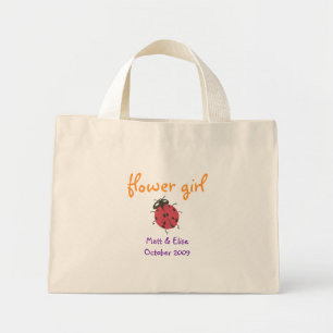 Karate Kat bloemenmeisje boodschappentas Mini Tote Bag