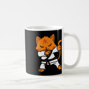 Karate Kat Dab Dans Martial Arts Dabbing Comt Spel Koffiemok