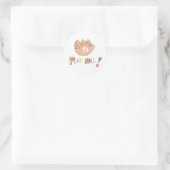 Karate Kat Graphics honkbalsticker Ronde Sticker (Tas)