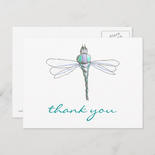 Karate Kat Graphics libel dank je wel Briefkaart (Voorkant / Achterkant)