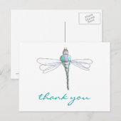 Karate Kat Graphics libelle dank-je-wel Briefkaart (Voorkant / Achterkant)