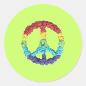 Karate Kat Graphics peace sticker (Voorkant)