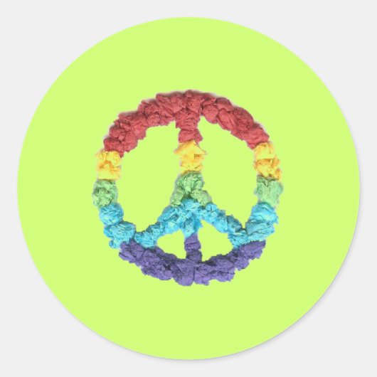 Karate Kat Graphics peace sticker (Voorkant)