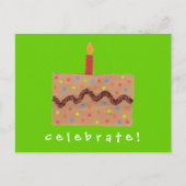 Karate Kat Graphics verjaardagsuitnodiging Uitnodiging Briefkaart (Voorkant)