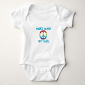 Karate Kat Graphics vredeshirt Romper (Voorkant)