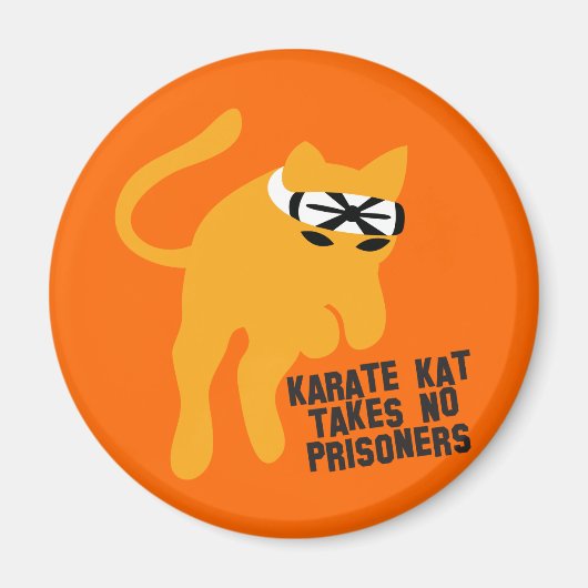 Karate KAT (kat) neemt geen gevangenen Magneet (Voorkant)