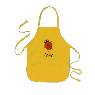 Karate Kat lieveheersbeestje schort--om te persona Kinder Schort