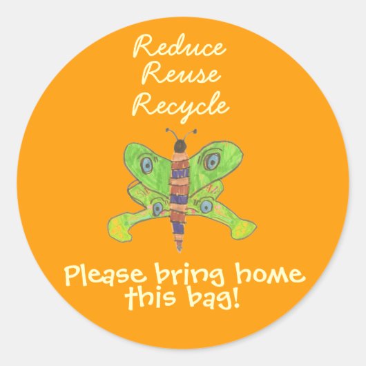 Karate Kat recyclen sticker (Voorkant)