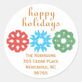 Karate Kat retour-adres label (Voorkant)