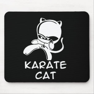 Karate Kat Sport Voor Mannen Vrouwen Kinderen Muismat