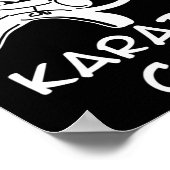 Karate Kat Sport Voor Mannen Vrouwen Kinderen Poster (Hoek)