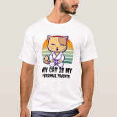  Karate Kattenontwerp - Mijn Kat Is Mijn Persoonli T-shirt (Voorkant)