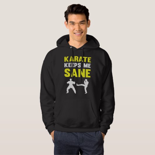 Karate Keeps Me Sane I Karate Hoodie (Voorkant volledig)