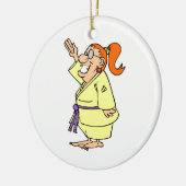 Karate Keramisch Ornament (Links)