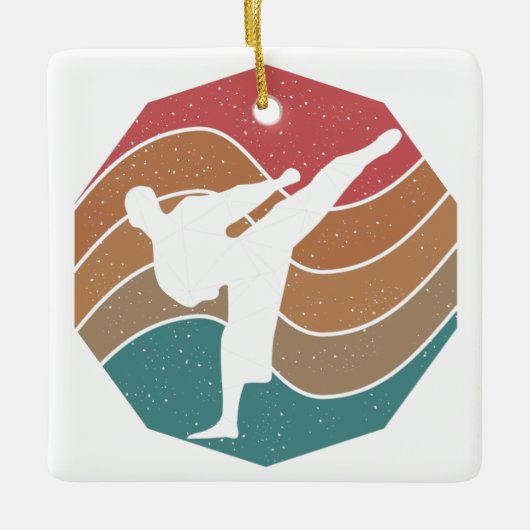 Karate Keramisch Ornament (Voorkant)