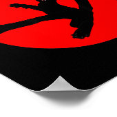 Karate Kiai Ninja Kat Martial Ar Poster (Hoek)