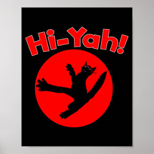 Karate Kiai Ninja Kat Martial Ar Poster