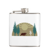 Karate Kick Beer Heupfles (Voorkant)