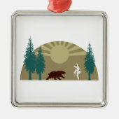 Karate Kick Beer Metalen Ornament (Voorkant)