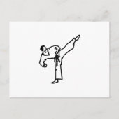 Karate Kick Briefkaart (Voorkant)