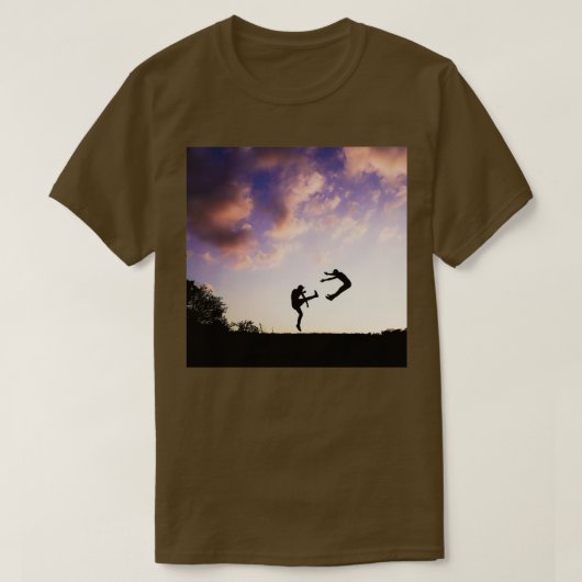 Karate kick by the dusk 1 t-shirt (Design voorkant)