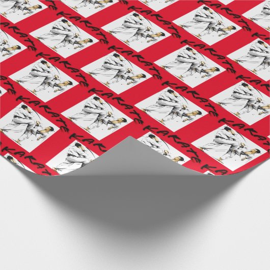 Karate Kick Cadeaupapier (Hoek)