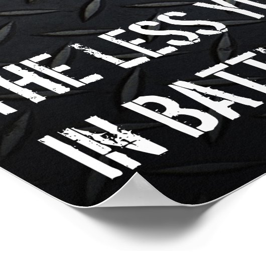 Karate Kick Motivatie Life Quote Poster (Hoek)