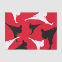 Karate kick pose silhouetten vechtsport thema