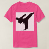 Karate Kick Silhouette 1 T-shirt (Design voorkant)