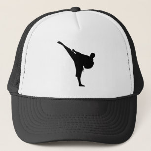 Karate kick trucker hoed voor vechtsport vechter pet