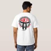 karate kickboxing klassieke stijl t-shirt (Achterkant volledig)