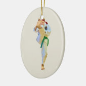 Karate Kicking Ornament (Links)